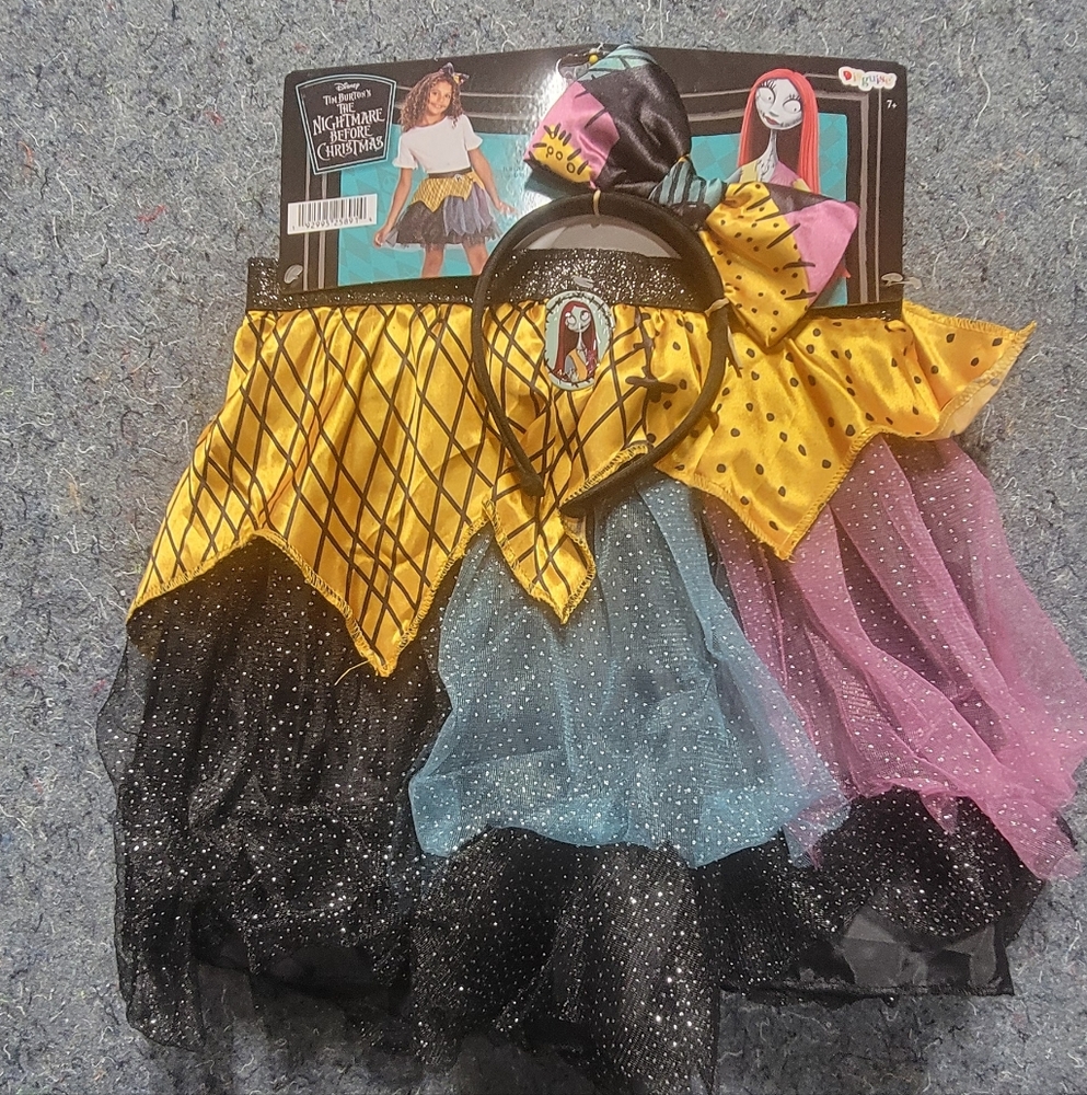 Kids-Girls Halloween‎ Sally Skit & Headband New Age 7and up